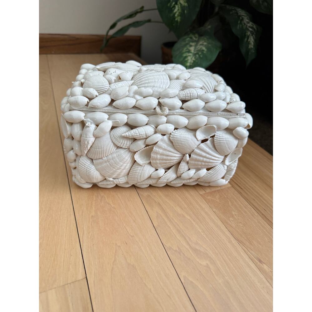 Handcrafted Sea Shell Trinket Jewelry Box